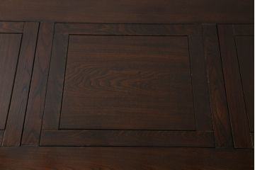 和製ビンテージ　広島県　博永家具　特大!!　楡(ニレ)材　重厚感のある佇まいでお部屋の主役におすすめの囲炉裏テーブル(木製火鉢、食卓、ダイニングテーブル、4人掛け、6人掛け、ヴィンテージ)(R-068183)