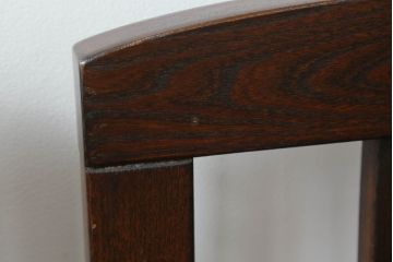 中古　民芸家具　ニレ材　引き出し付きで使い勝手抜群の回転囲炉裏チェア4脚セット(回転椅子、回転チェア、ダイニングチェア、板座チェア)(R-068185)