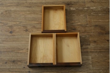 中古　美品　松本民芸家具　どこかレトロな雰囲気も感じる90型茶タンス　定価約44万円　(R-068190)