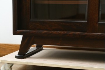 中古　美品　松本民芸家具　どこかレトロな雰囲気も感じる90型茶タンス　定価約44万円　(R-068190)