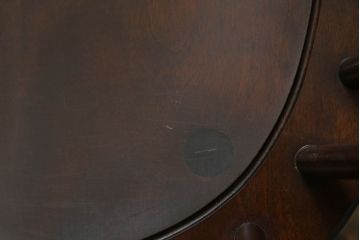 中古　美品　松本民芸家具　シックな色合いとクラシカルな佇まいが魅力のペンシルバニアウィンザーチェア(ウインザーチェア、アームチェア、板座チェア、ダイニングチェア、椅子、イス)(定価約20万円)(R-068196)