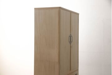 中古　柔らかな色合いが魅力的な加茂総桐箪笥(胴丸、総桐たんす、衣装箪笥、着物箪笥、和タンス、引き出し、)(R-068199)