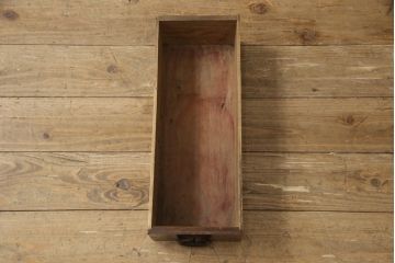 和製アンティーク　上手物!　下段にも引き出し付きの四尺水屋箪笥(食器棚、収納棚、重ね戸棚、時代箪笥、茶箪笥、キャビネット)(R-068203)
