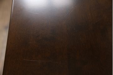 中古　美品!!　星野民芸(星野民藝)　落ち着いたシックな色合いが魅力のデスクとワゴンのセット(机、ワークデスク、作業台、在宅用、在宅ワーク、サイドキャビネット、サイドチェスト)(R-068217)