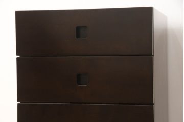 中古　美品!!　星野民芸(星野民藝)　落ち着いたシックな色合いが魅力のデスクとワゴンのセット(机、ワークデスク、作業台、在宅用、在宅ワーク、サイドキャビネット、サイドチェスト)(R-068217)