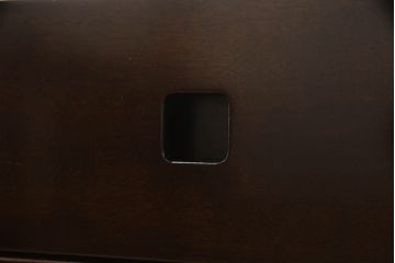 中古　美品!!　星野民芸(星野民藝)　落ち着いたシックな色合いが魅力のデスクとワゴンのセット(机、ワークデスク、作業台、在宅用、在宅ワーク、サイドキャビネット、サイドチェスト)(R-068217)