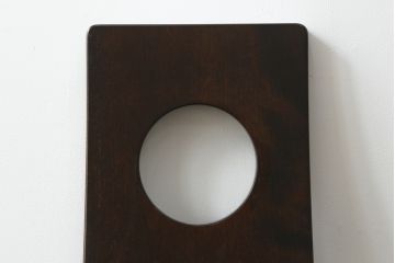 中古　美品!!　星野民芸(星野民藝)　落ち着いたシックな色合いが魅力のアームチェア(ワークチェア、ダイニングチェア、椅子、イス)(R-068218)