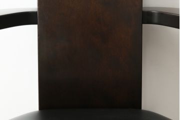 中古　美品!!　星野民芸(星野民藝)　落ち着いたシックな色合いが魅力のアームチェア(ワークチェア、ダイニングチェア、椅子、イス)(R-068218)