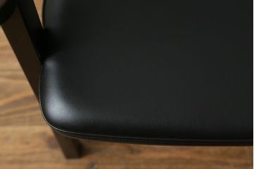中古　美品!!　星野民芸(星野民藝)　落ち着いたシックな色合いが魅力のアームチェア(ワークチェア、ダイニングチェア、椅子、イス)(R-068218)