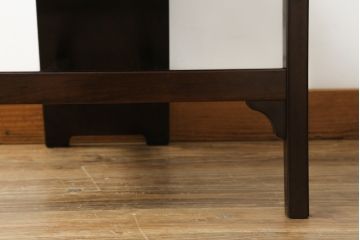 中古　美品!!　星野民芸(星野民藝)　落ち着いたシックな色合いが魅力のアームチェア(ワークチェア、ダイニングチェア、椅子、イス)(R-068218)