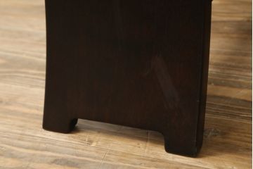 中古　美品!!　星野民芸(星野民藝)　落ち着いたシックな色合いが魅力のアームチェア(ワークチェア、ダイニングチェア、椅子、イス)(R-068218)