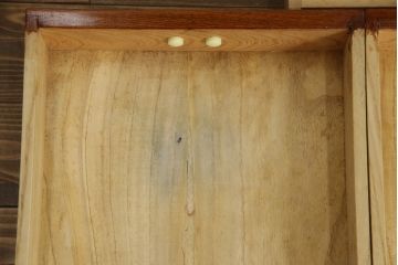 中古　最高級品　国産職人手造り　漆塗り　木目が美しい大振りで重厚な片袖机(座机、文机、ローテーブル、センターテーブル、作業台、ワークデスク、在宅用、在宅ワーク用)(R-068228)