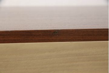 中古　モダンデザイン　老舗　桐屋田中　直線的でシンプルなデザインが格好良い加茂総桐箪笥(チェスト、桐たんす、和タンス、衣装箪笥)