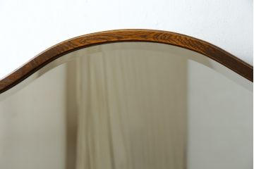 中古　美品　三越家具(現カントリーハウス)　Brugge(ブルージュ)　オーク材　クラシカルな雰囲気漂うドレッサー(鏡台、ミラー)(R-068239)