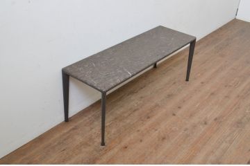 中古　美品!!　arflex(アルフレックス)　ERA(living table)　エラ　リビングテーブル　C.O.D.(シー・オー・ディー)デザイン　大理石の天板とスタイリッシュなシルエットが美しいテーブル(コンソールテーブル、サイドテーブル、サービステーブル)(定価約31万円)(R-068242)