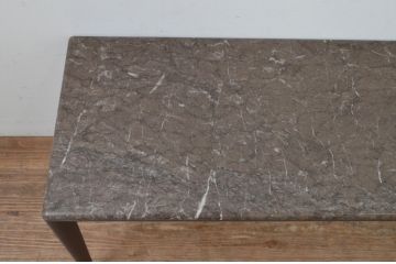 中古　美品!!　arflex(アルフレックス)　ERA(living table)　エラ　リビングテーブル　C.O.D.(シー・オー・ディー)デザイン　大理石の天板とスタイリッシュなシルエットが美しいテーブル(コンソールテーブル、サイドテーブル、サービステーブル)(定価約31万円)(R-068242)