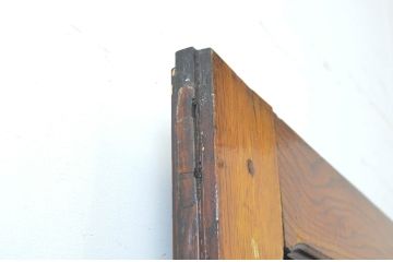 海外アンティーク　オーク材　特大!!かわいらしいデザインのアイアンフェンス入りの背の高いドア1枚(建具、木製扉)(R-068247)