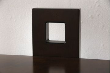 中古　美品　星野民藝(星野民芸)　個性的な木目が魅力的な飾り棚(キャビネット、シェルフ、オープンラック、本棚)(R-068252)