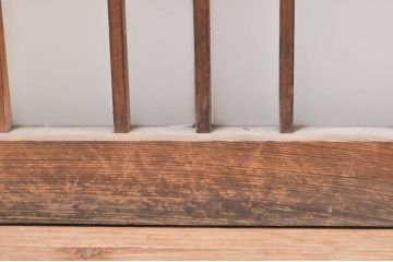 アンティーク建具　ノスタルジックな雰囲気漂う格子入りガラス窓4枚セット(引き戸、ガラス戸、格子戸)(R-068258)