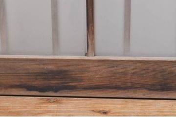 アンティーク建具　ノスタルジックな雰囲気漂う格子入りガラス窓4枚セット(引き戸、ガラス戸、格子戸)(R-068258)