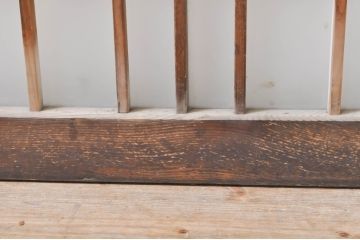 アンティーク建具　ノスタルジックな雰囲気漂う格子入りガラス窓2枚セット(引き戸、ガラス戸、格子戸)(R-068259)