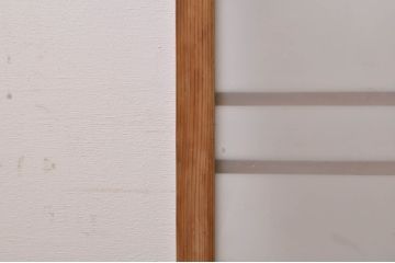 アンティーク建具　ノスタルジックな雰囲気漂う格子入りガラス窓2枚セット(引き戸、ガラス戸、格子戸)(R-068259)
