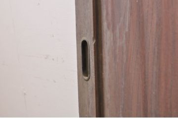 アンティーク建具　総欅(ケヤキ)材一枚板　温かみのある木味が魅力の板戸窓2枚セット(引き戸)(R-068260)
