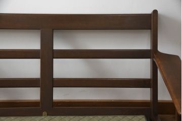 北欧家具　デンマークビンテージ　GETAMA(ゲタマ)　Hans J Wegner(ハンス・J・ウェグナー)　GE290　くつろぎの空間を演出するアーム付き3人掛けソファ(3P、三人掛け、アームソファ、トリプルソファ、3シーター、北欧、ヴィンテージ)(R-068269)