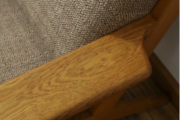 北欧ビンテージ　デンマークビンテージ　GETAMA(ゲタマ)　Hans J Wegner(ハンス・J・ウェグナー)　GE290　くつろぎの空間を演出するイージーチェア(椅子、イス、アームチェア、1P、一人掛けソファ、1人掛けソファ、北欧、ヴィンテージ)(R-068270)