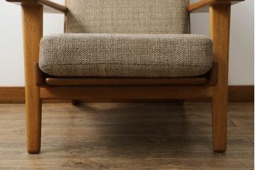 北欧ビンテージ　デンマークビンテージ　GETAMA(ゲタマ)　Hans J Wegner(ハンス・J・ウェグナー)　GE290　くつろぎの空間を演出するイージーチェア(椅子、イス、アームチェア、1P、一人掛けソファ、1人掛けソファ、北欧、ヴィンテージ)(R-068270)