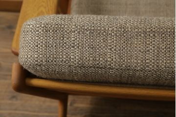 北欧ビンテージ　デンマークビンテージ　GETAMA(ゲタマ)　Hans J Wegner(ハンス・J・ウェグナー)　GE290　くつろぎの空間を演出するイージーチェア(椅子、イス、アームチェア、1P、一人掛けソファ、1人掛けソファ、北欧、ヴィンテージ)(R-068270)