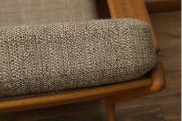 北欧ビンテージ　デンマークビンテージ　GETAMA(ゲタマ)　Hans J Wegner(ハンス・J・ウェグナー)　GE290　くつろぎの空間を演出するイージーチェア(椅子、イス、アームチェア、1P、一人掛けソファ、1人掛けソファ、北欧、ヴィンテージ)(R-068270)