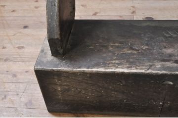 アンティーク雑貨　栗(クリ)材、松(マツ)材、欅(ケヤキ)材が味わい深い時代階段(R-068274)