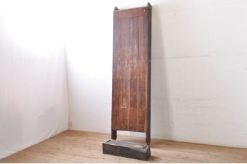 アンティーク雑貨　栗(クリ)材、松(マツ)材、欅(ケヤキ)材が味わい深い時代階段(R-068274)
