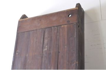 アンティーク雑貨　栗(クリ)材、松(マツ)材、欅(ケヤキ)材が味わい深い時代階段(R-068274)