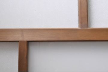 レトロ建具　ノスタルジックな雰囲気漂う大正ロマンデザインのガラス戸4枚セット(引き戸)(R-068276)
