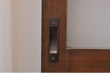レトロ建具　ノスタルジックな雰囲気漂う大正ロマンデザインのガラス戸4枚セット(引き戸)(R-068276)