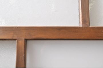 レトロ建具　ノスタルジックな雰囲気漂う大正ロマンデザインのガラス戸1枚(引き戸)(R-068277)