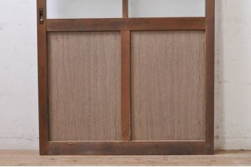 レトロ建具　ノスタルジックな雰囲気漂う大正ロマンデザインのガラス戸1枚(引き戸)(R-068277)