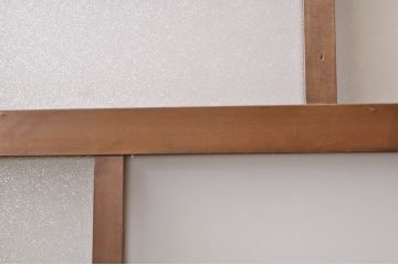 レトロ建具　ノスタルジックな雰囲気漂う大正ロマンデザインのガラス戸1枚(引き戸)(R-068277)