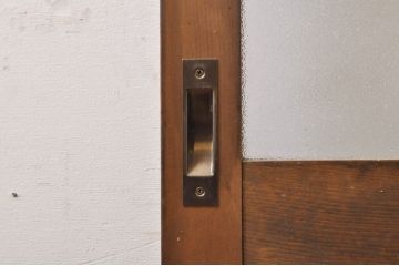 レトロ建具　ノスタルジックな雰囲気漂う大正ロマンデザインのガラス戸1枚(引き戸)(R-068277)
