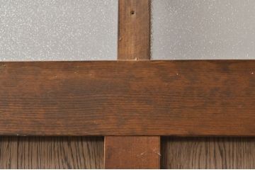レトロ建具　ノスタルジックな雰囲気漂う大正ロマンデザインのガラス戸1枚(引き戸)(R-068277)