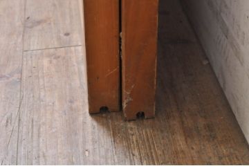 アンティーク建具　レトロなお部屋作りにおすすめな組子入りガラス戸2枚セット(引き戸)(R-068278)