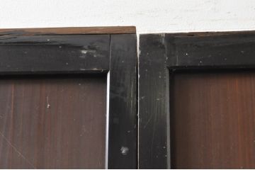 アンティーク建具　レーザー組子にリメイク!　和モダンな空間を演出する幅狭障子帯戸4枚セット(引き戸、障子戸)(R-068279)