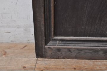 アンティーク建具　どこか懐かしい雰囲気の裏障子付き幅狭格子戸1枚(引き戸、障子戸、ガラス帯戸)(R-068283)