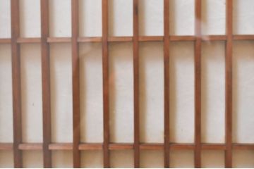 アンティーク建具　上質な和の雰囲気を醸し出す障子帯戸4枚セット(引き戸、障子戸、ガラス帯戸)(R-068284)
