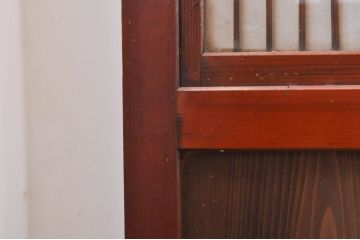アンティーク建具　上質な和の雰囲気を醸し出す障子帯戸4枚セット(引き戸、障子戸、ガラス帯戸)(R-068284)