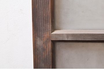 アンティーク建具　大正ロマン　ノスタルジックな空間を演出するガラス窓2枚セット(引き戸、ガラス戸)(R-068285)