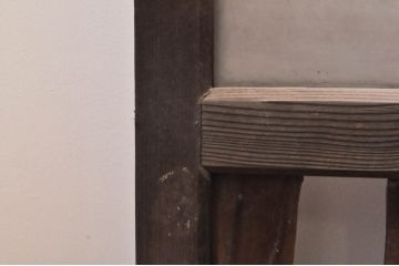 アンティーク建具　大正ロマン　ノスタルジックな空間を演出するガラス窓4枚セット(引き戸、ガラス戸)(R-068286)