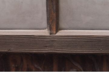 アンティーク建具　大正ロマン　ノスタルジックな空間を演出するガラス窓4枚セット(引き戸、ガラス戸)(R-068286)
